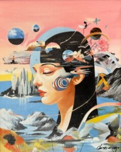 Emporium painting by Christina Vega